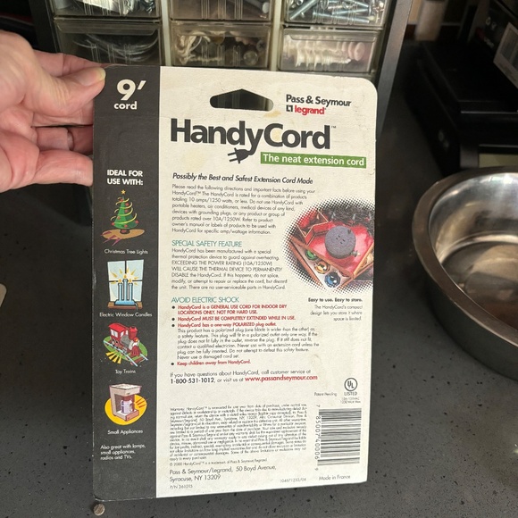 2 new Pass & Seymour Handy Cord extension cords - Picture 3 of 3